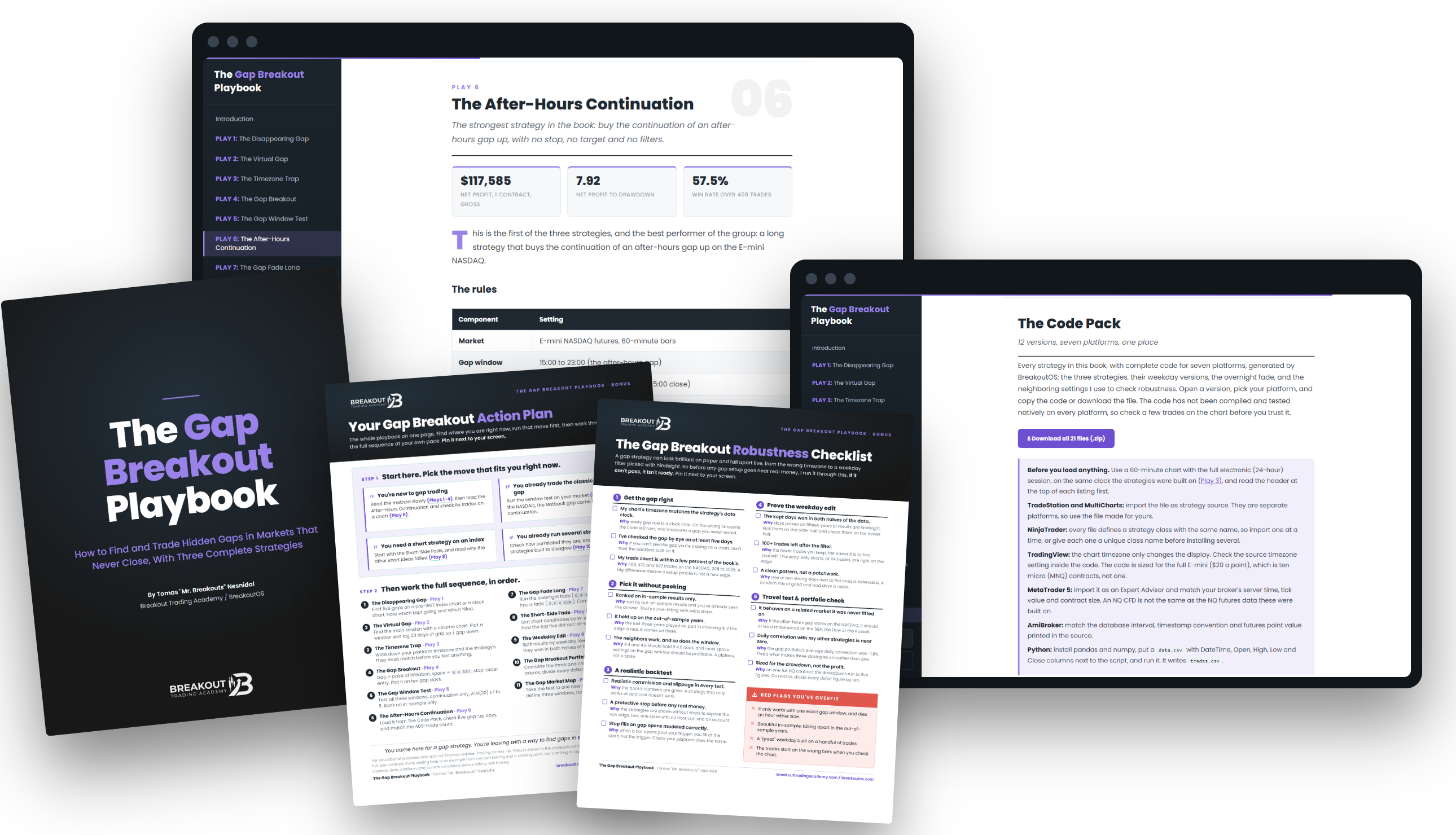 Everything included: the interactive online edition, the PDF, The Code Pack, Your Gap Breakout Action Plan and The Gap Breakout Robustness Checklist