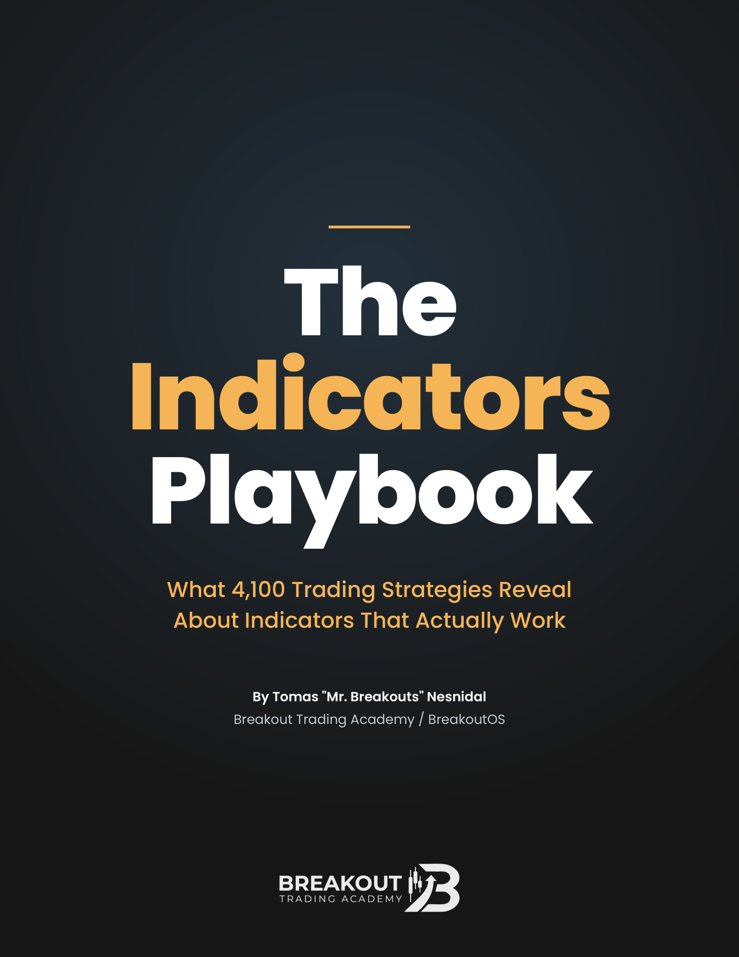 The Indicators Playbook by Tomas Nesnidal
