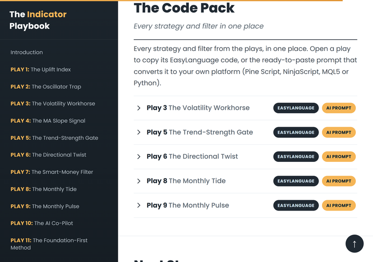 The Code Pack inside the playbook