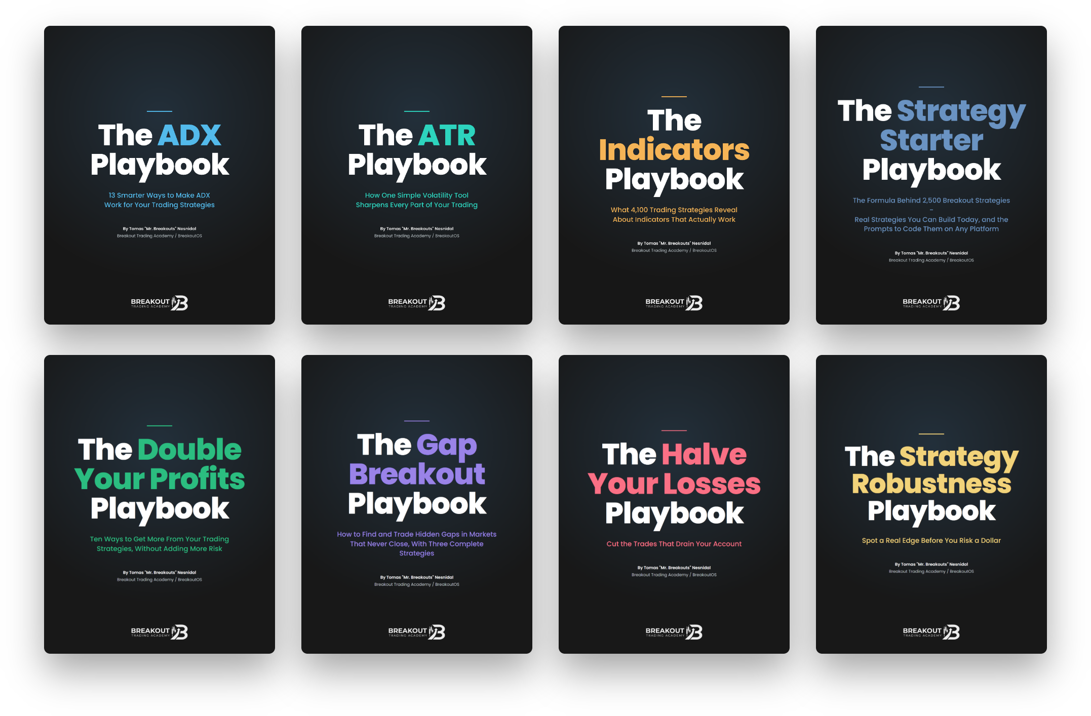 All eight playbooks in The Complete Playbook Collection